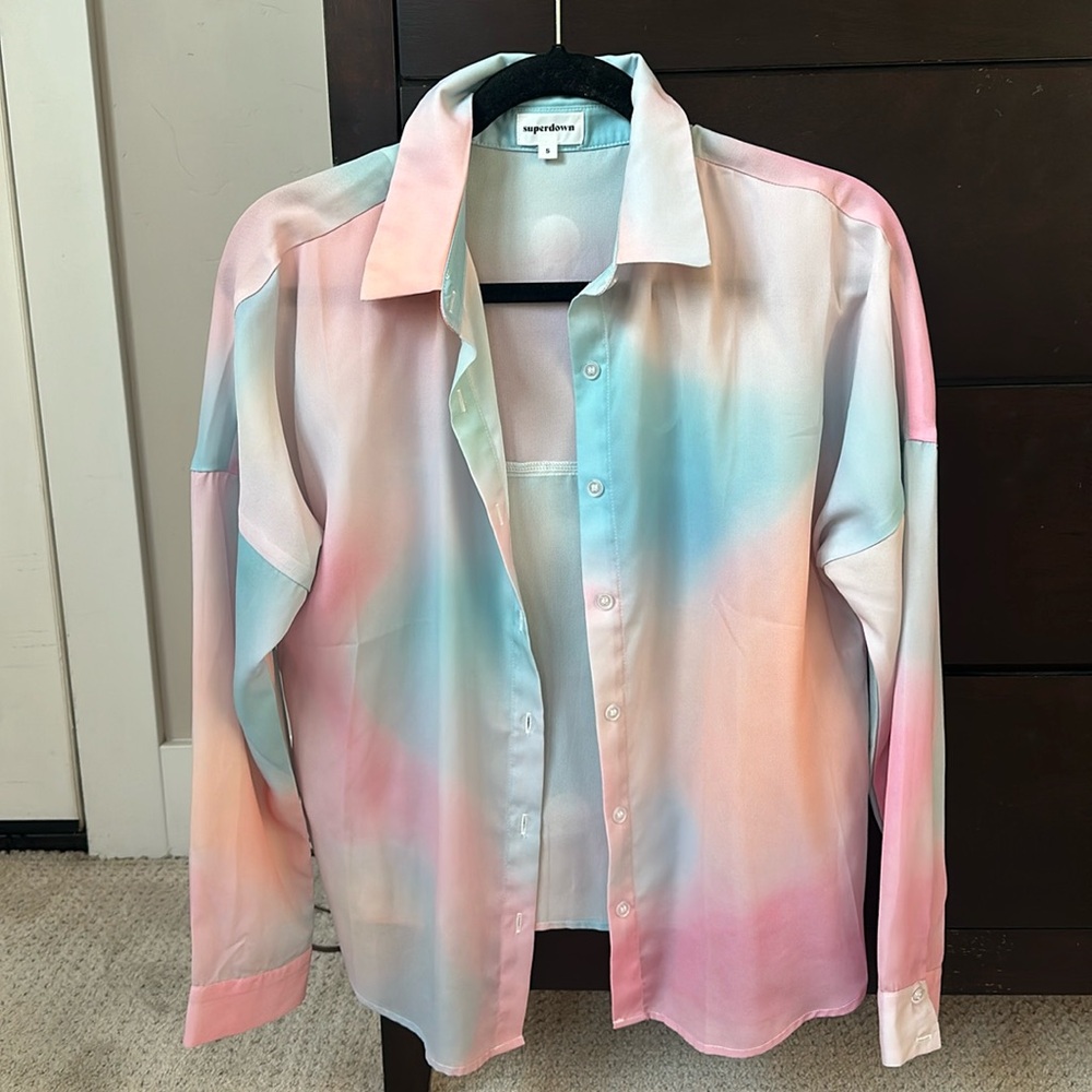 Superdown Colorful Button Up